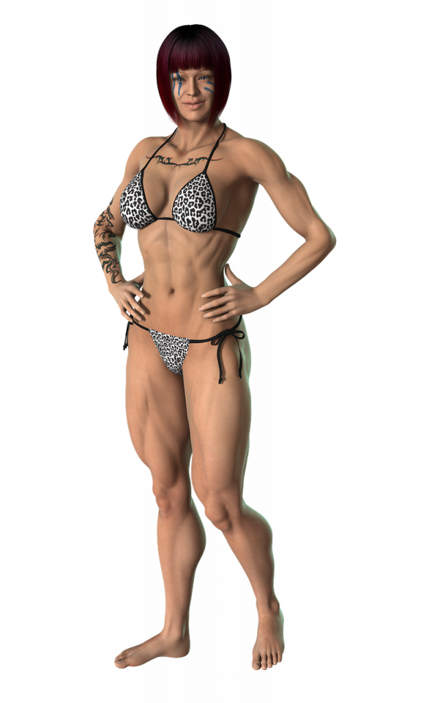 body building, muscles, woman